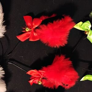 Red Fluffy Headband with Bow